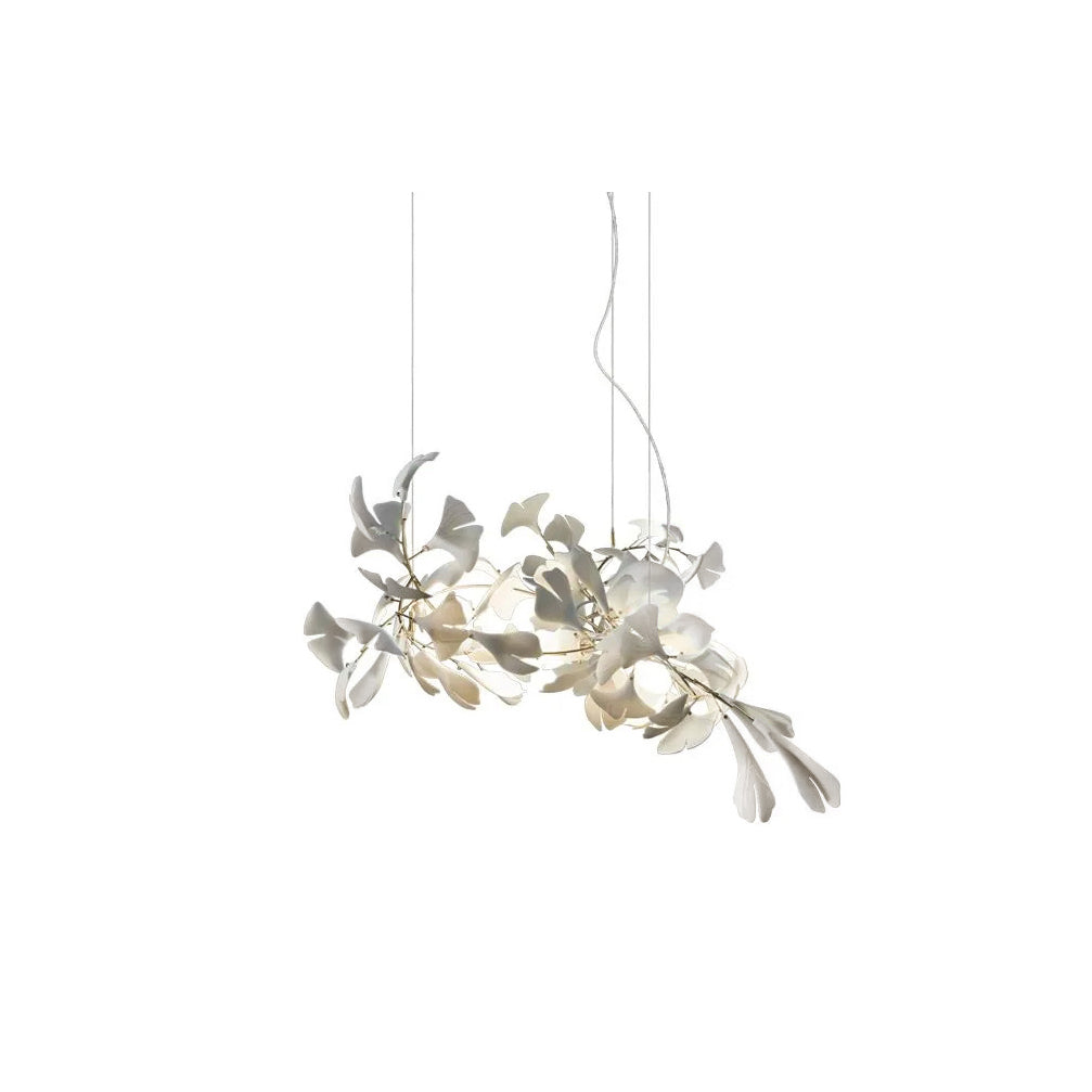 Olivia CeraFall Modern Art Deco Organic Chandelier Metal Ceramics