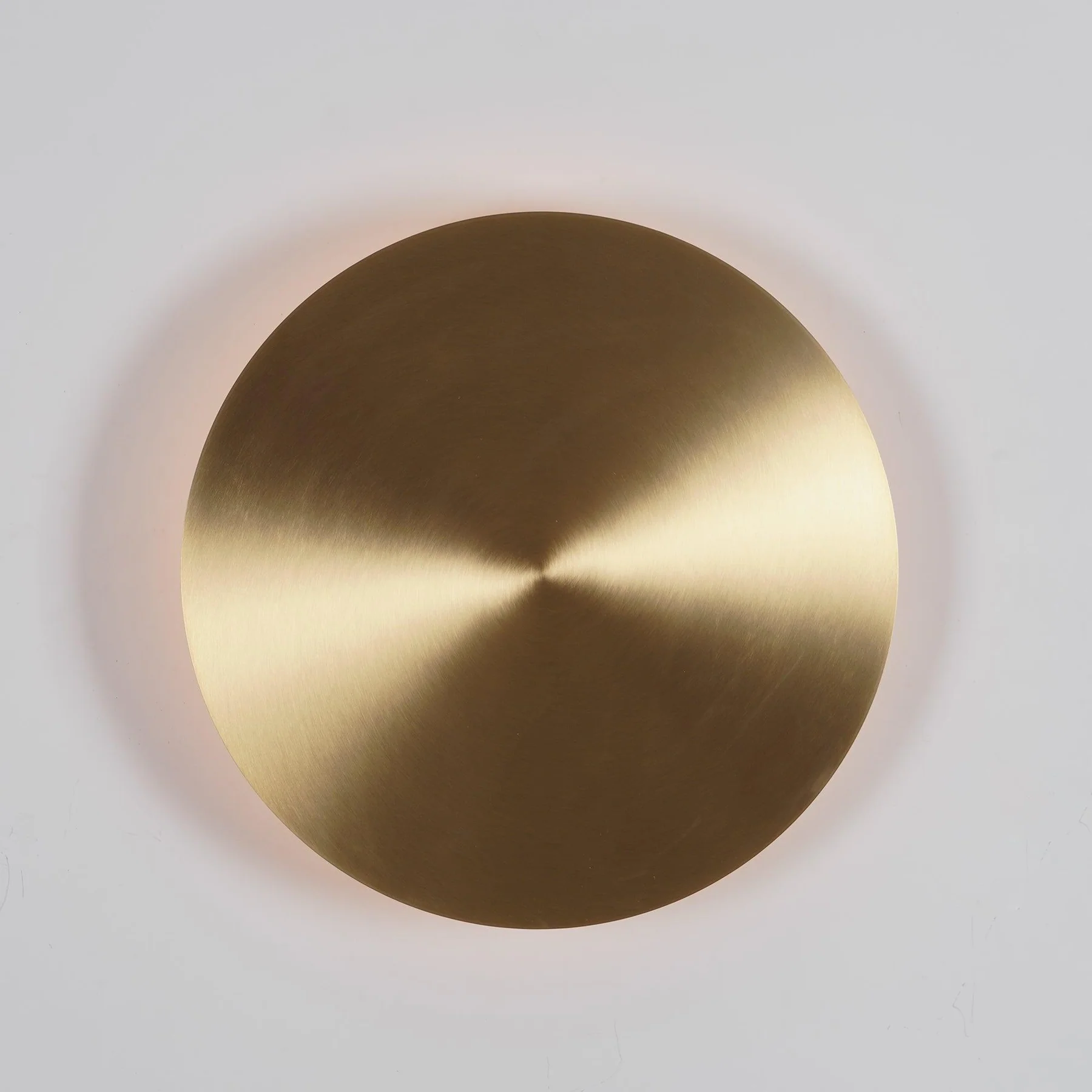 Edge Modern Round Brass Metal Wall Light Bathroom Kitchen