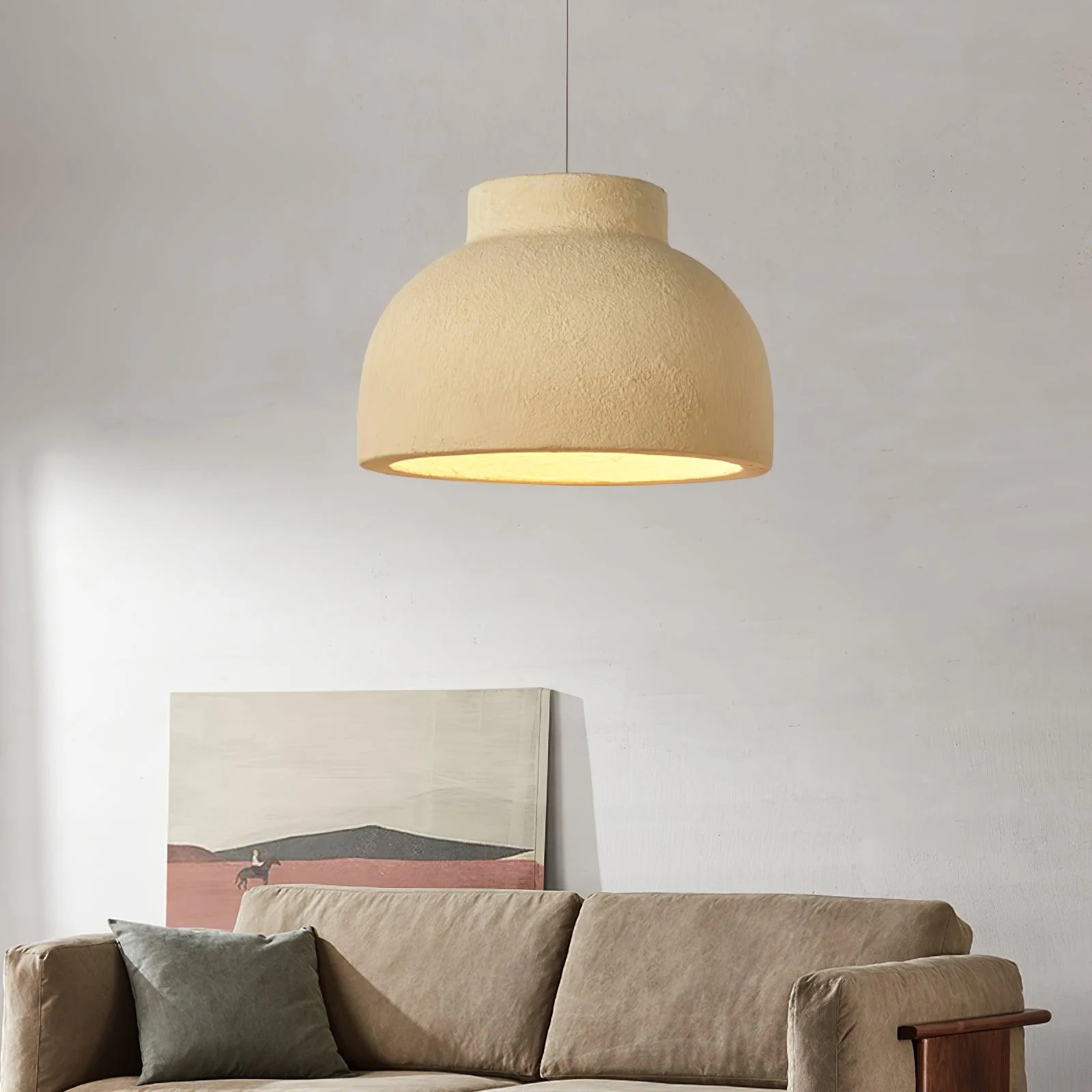 Ozawa Contemporary Natural Metal Pendant Light Dining Room Living Room