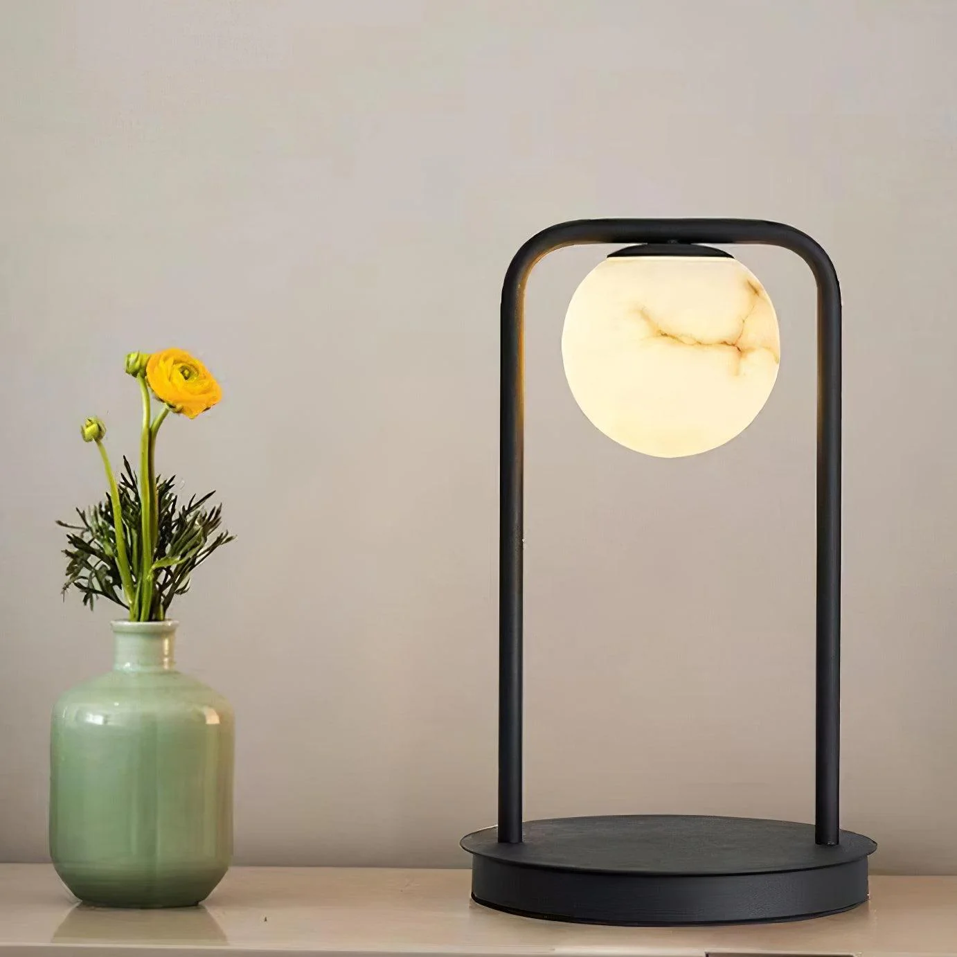 Jade Modern Table Lamp Scene Living Room Bedroom