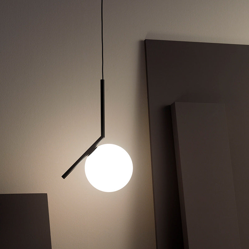 Valentina Modern Globe Metal/Glass Pendant Light, 3 Style