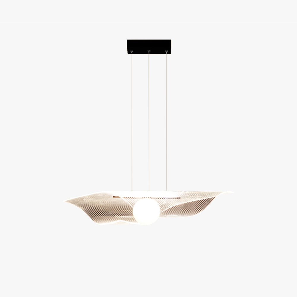 Cairns Minimalism LED Pendant Light Clear Acrylic Metal Living Room