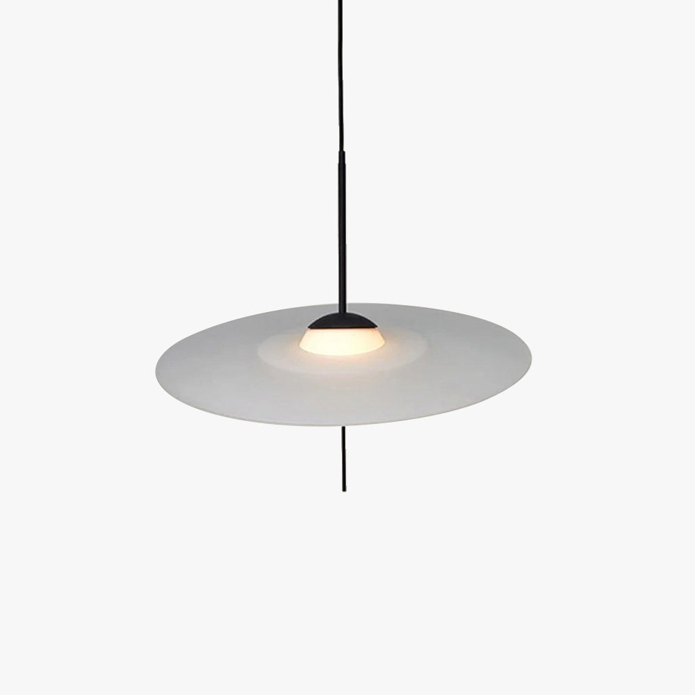 Cairns Modern Round Pendant Light - Glass Metal Dining Room