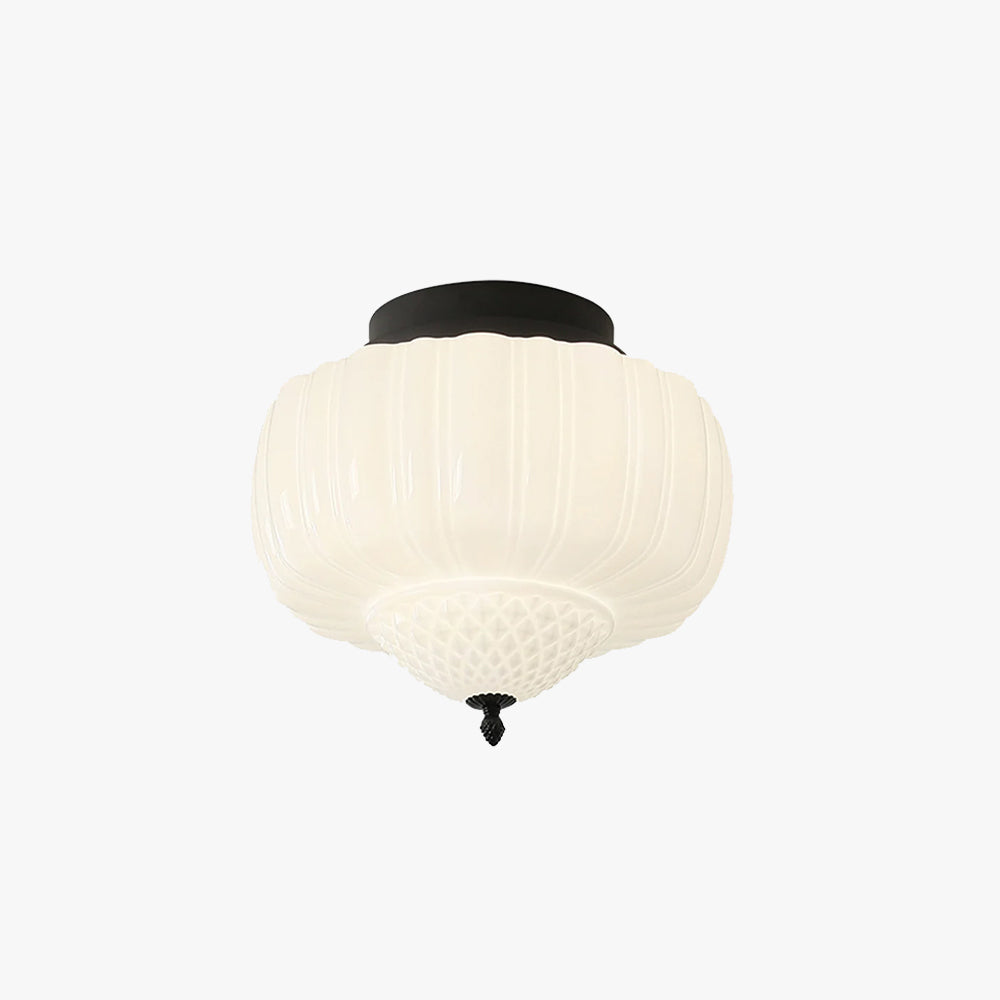 Nielsen Modern Flush Mount Ceiling Light Metal Glass Bedroom