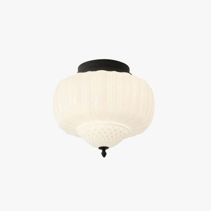 Nielsen Modern Flush Mount Ceiling Light Metal Glass Bedroom