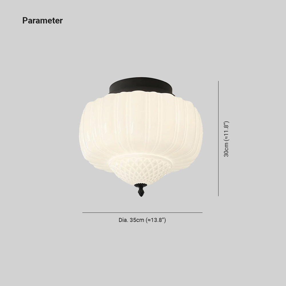 Nielsen Modern Flush Mount Ceiling Light Metal Glass Bedroom