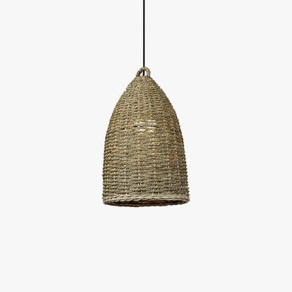 Ritta Retro Handmade Metal Rattan Pendant Light Bedroom