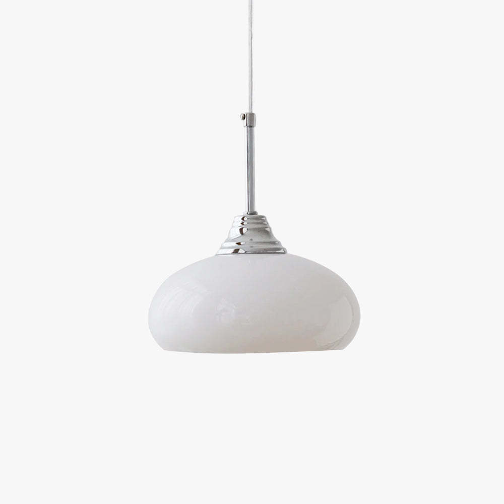 Hailie Simple Glass Metal Pendant Light Bedroom Study