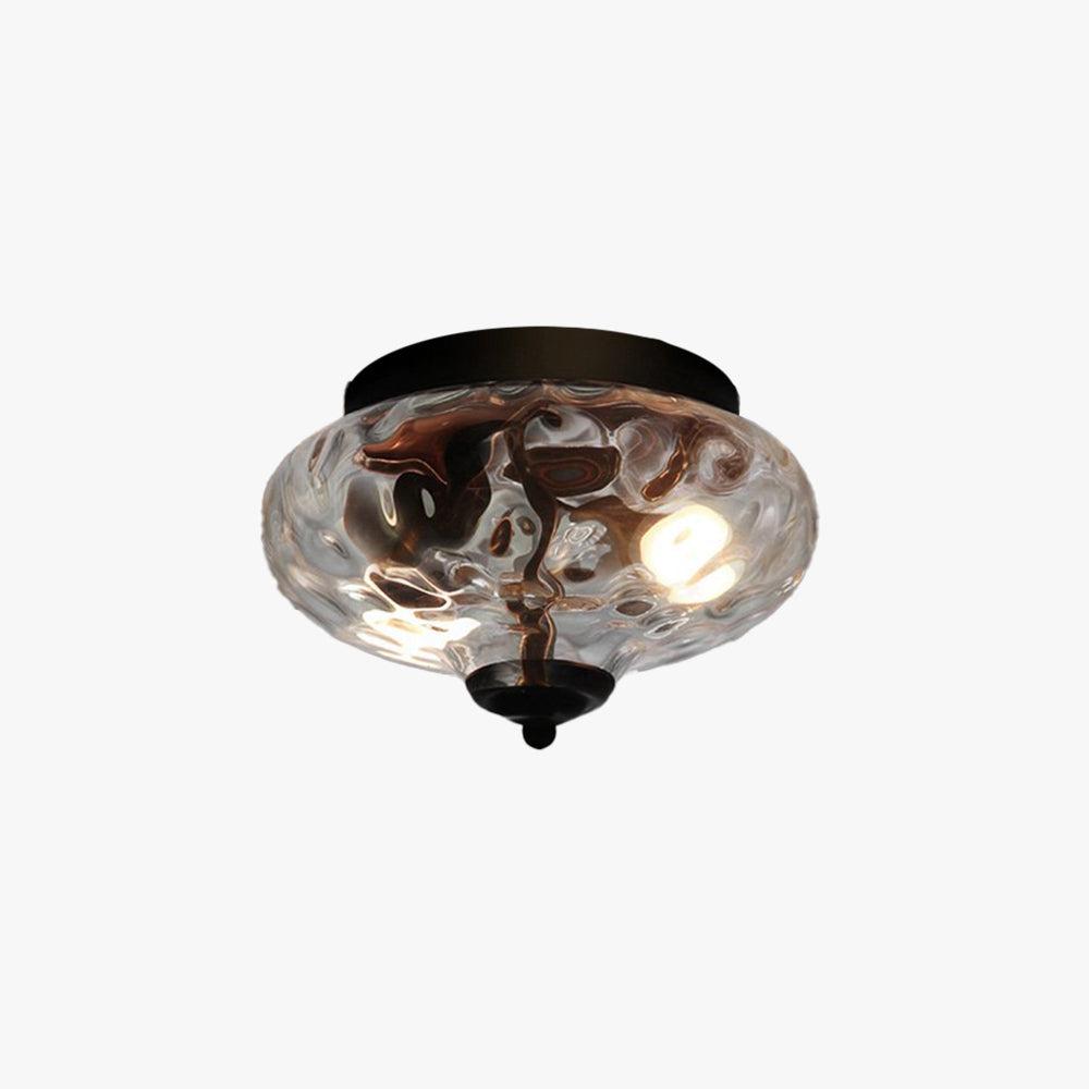 Bella Flush Mount Ceiling Light with glass shade