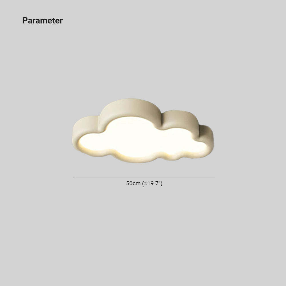 Minori Modern Cloud Flush Mount Ceiling Light Metal Bedroom