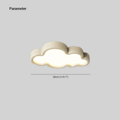 Minori Modern Cloud Flush Mount Ceiling Light Metal Bedroom