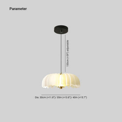 Hailie Modern Pumpkin LED Pendant Light Acrylic Living Room