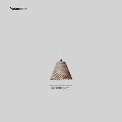 Ritta Cone LED Pendant Light Resin Dining Room