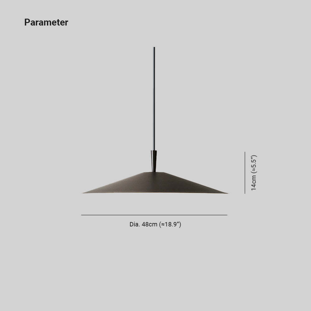 Cairns Pendant Light Dimensions - 48cm Dia. and 14cm High