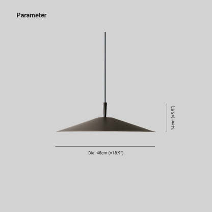 Cairns Pendant Light Dimensions - 48cm Dia. and 14cm High