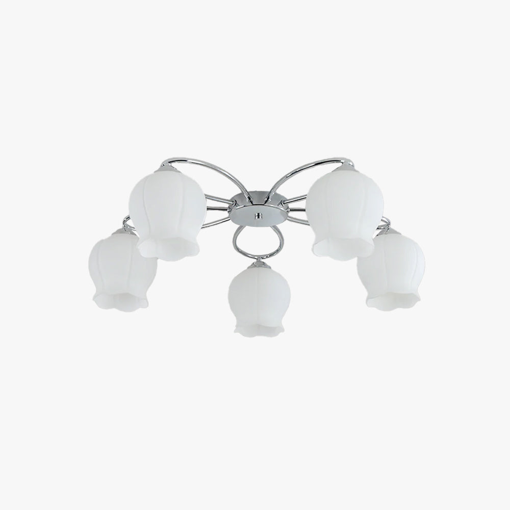 Lily Industrial LED Flush Mount Ceiling Light Bedroom Living Room