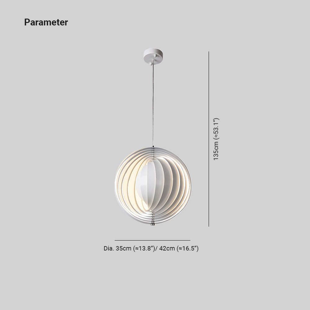 Hailie Classical Metal LED Pendant Light Living Room
