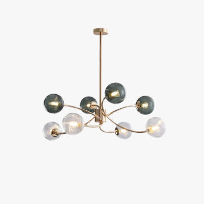 Valentina Modern LED Pendant Light Metal/Glass Living/Dining Room