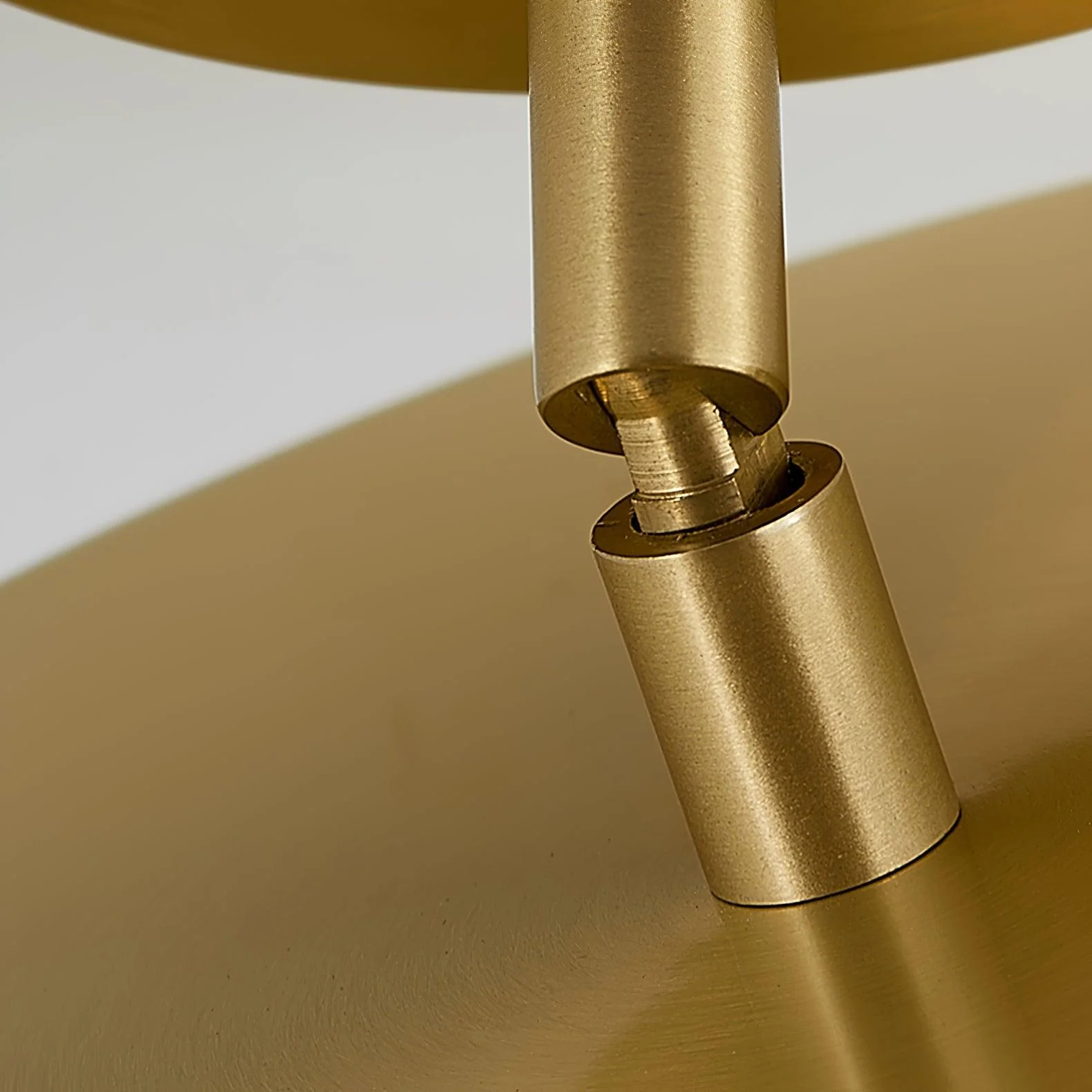 Edge Minimalism Round Metal Acrylic Brass Ceiling Light Living Room Hallway