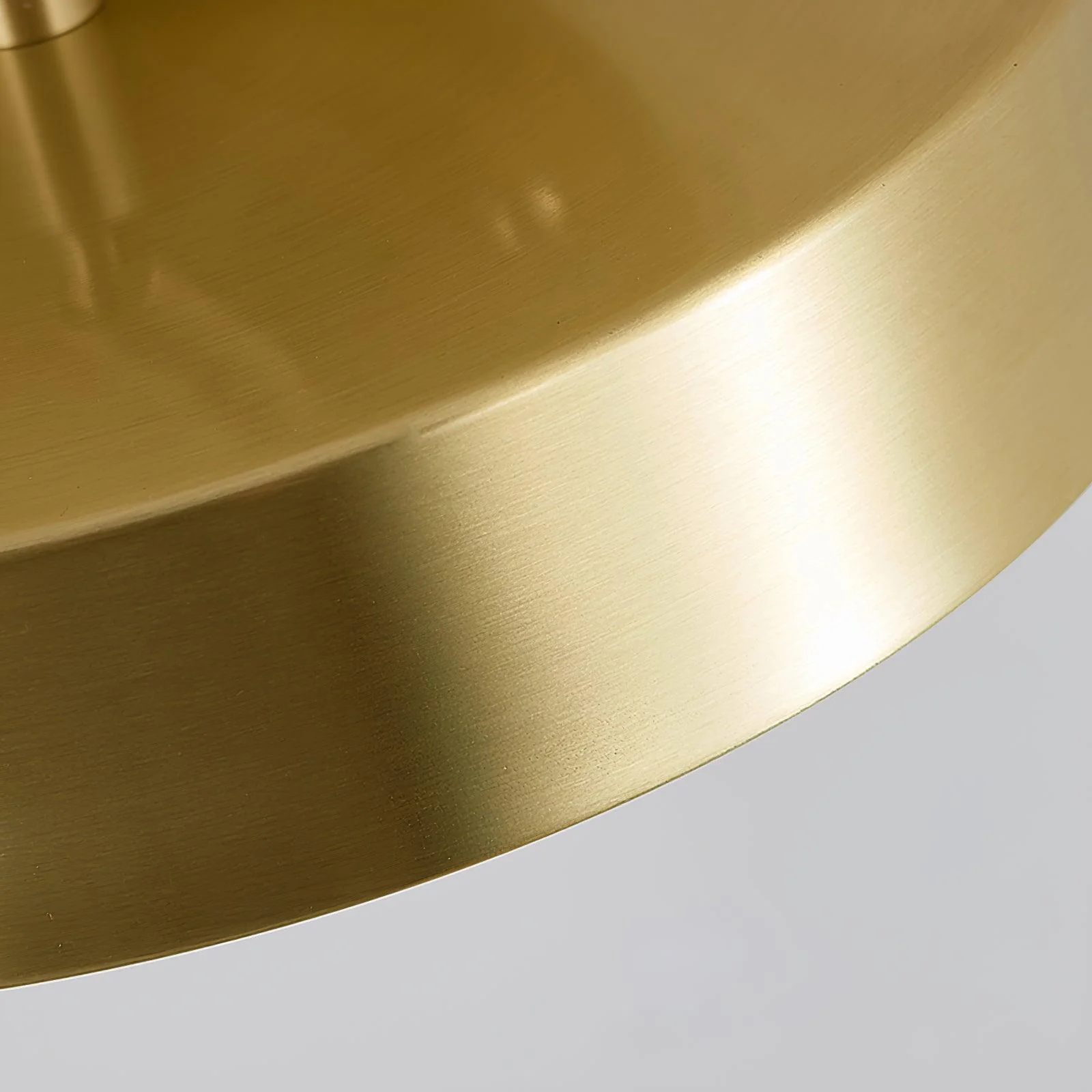 Edge Minimalism Round Metal Acrylic Brass Ceiling Light Living Room Hallway