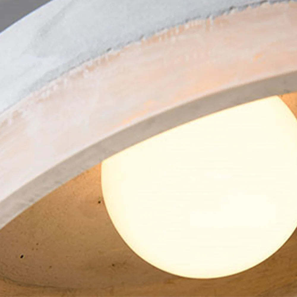 Close up of Byers Industrial Pendant Light illuminating