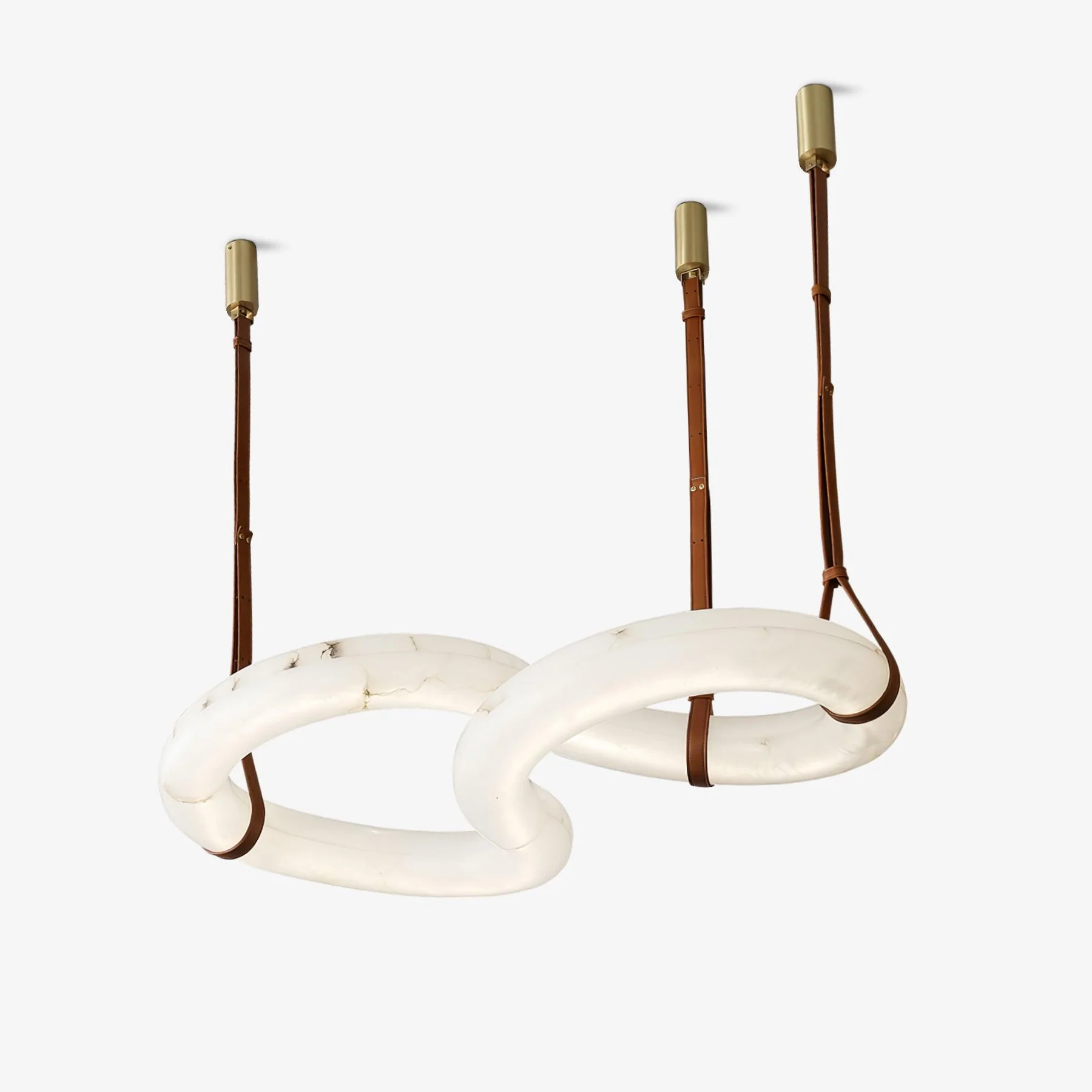 Jade Modern Alabaster Infinity Pendant Lamp Living Room Bedroom