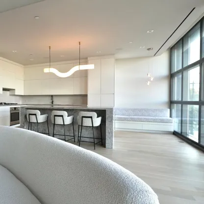 Jade Modern Alabaster Infinity Pendant Lamp Living Room Bedroom