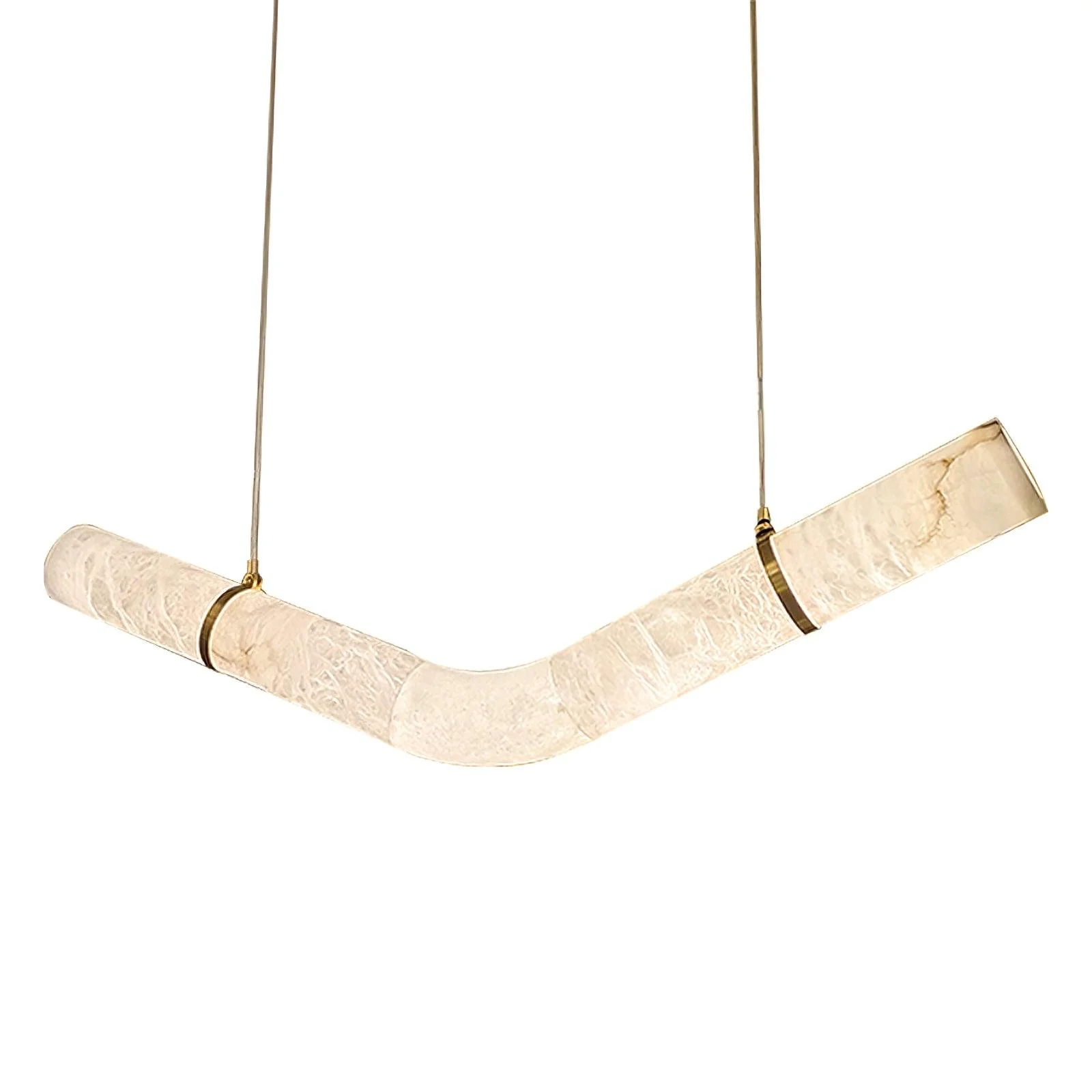 Jade Modern Alabaster Infinity Pendant Lamp Living Room Bedroom