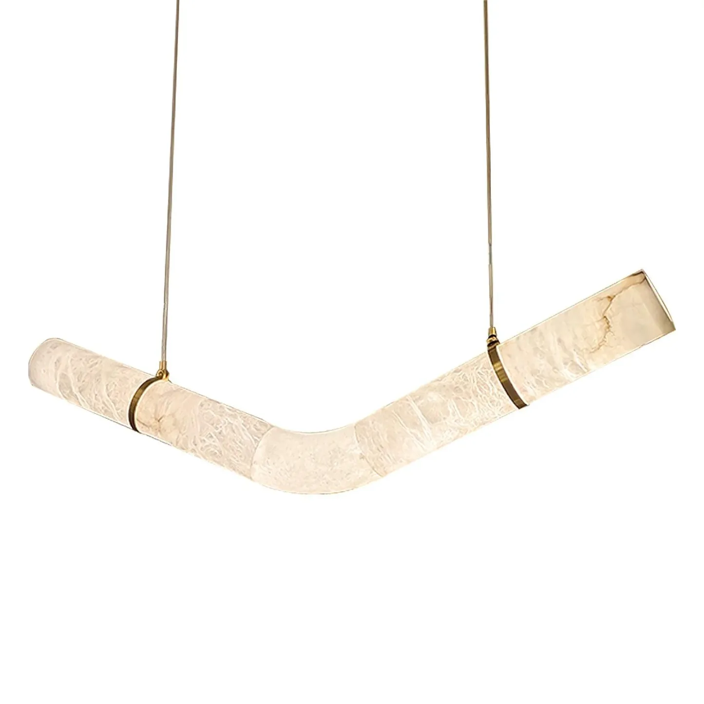 Jade Modern Alabaster Infinity Pendant Lamp Living Room Bedroom