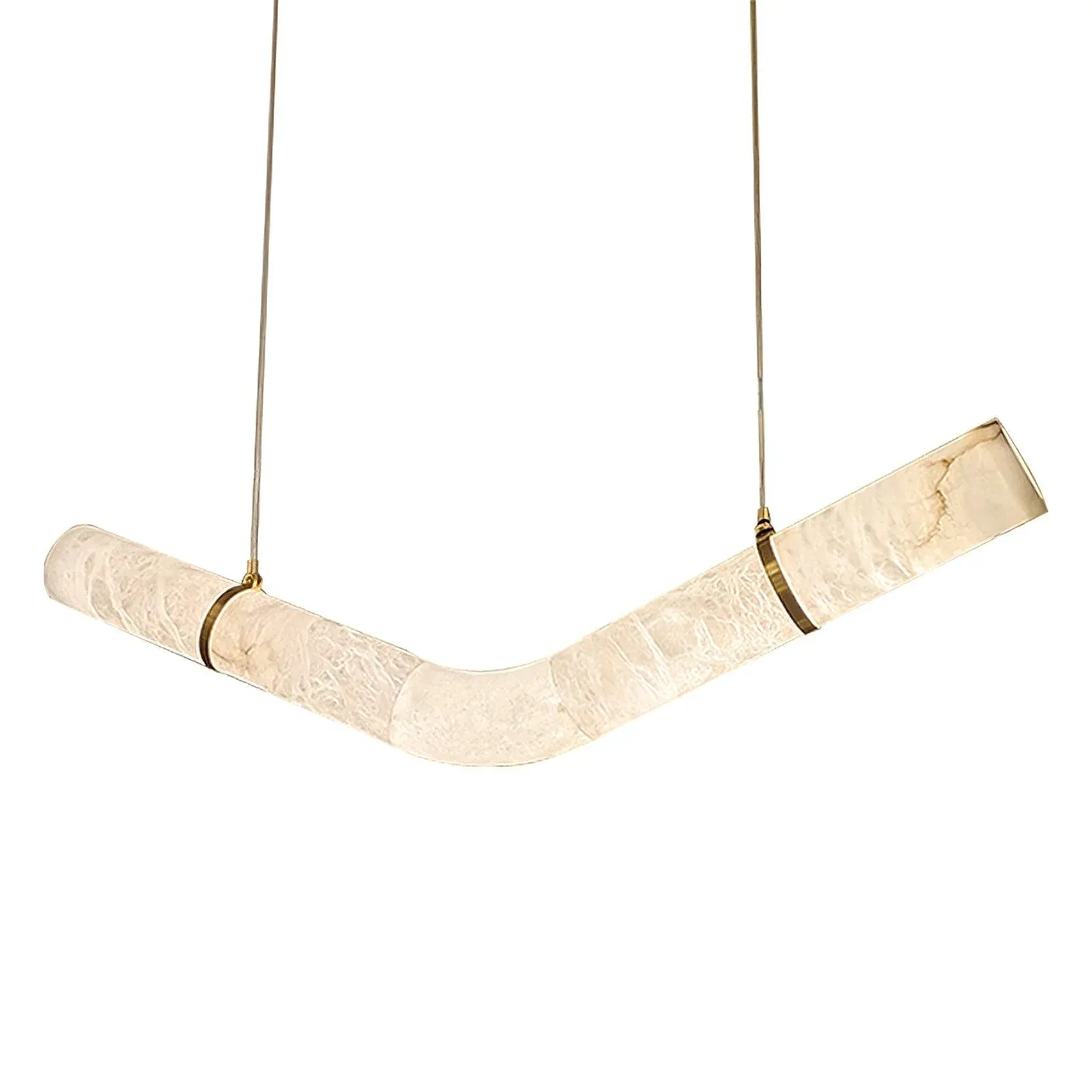 Jade Modern Alabaster Infinity Pendant Lamp Living Room Bedroom