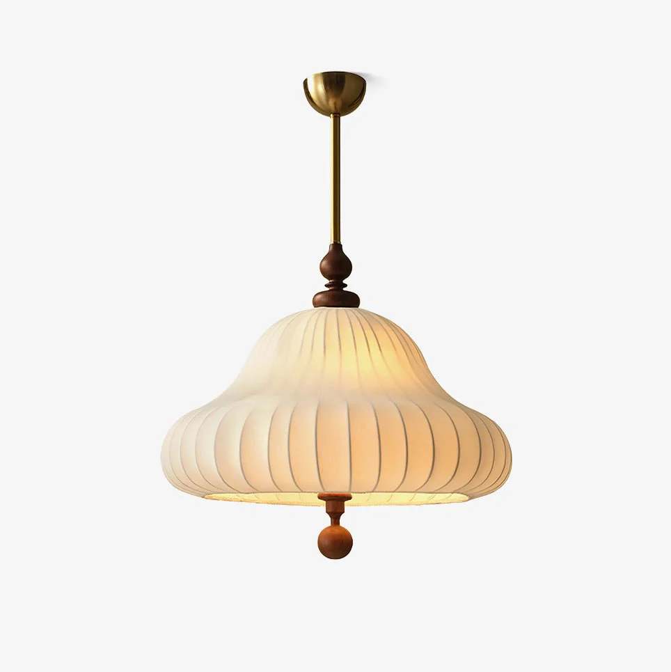 Ozawa Modern Bloom Fabric Wood Pendant Light Kitchen Bedroom