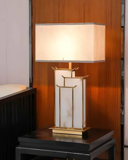 Jade Modern Table Lamp Scene Bedroom Living Room