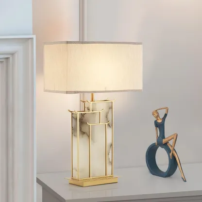 Jade Modern Table Lamp Scene Bedroom Living Room