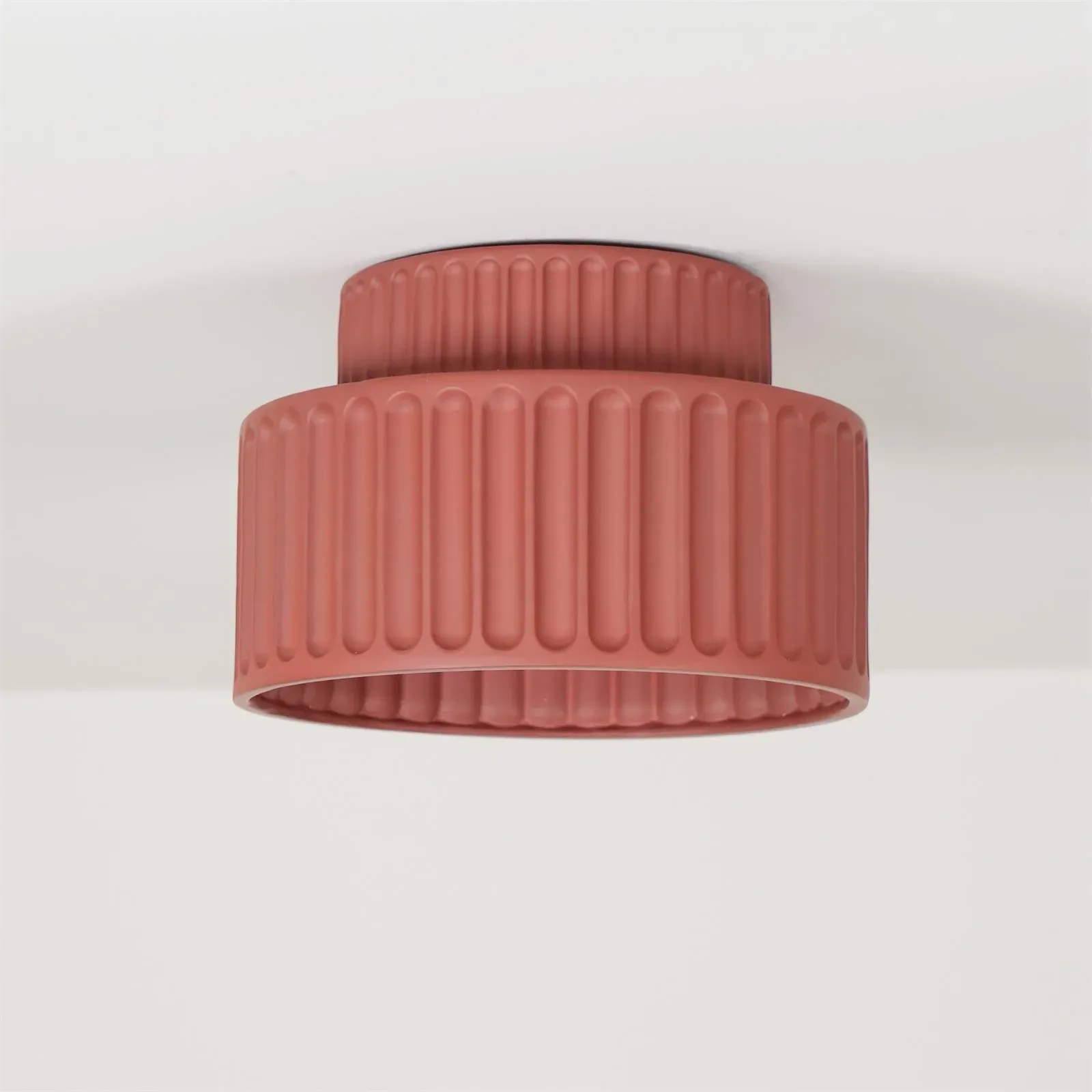 Hailie Modern Beige White Orange Green Ceiling Lamp Bedroom  Dining Room