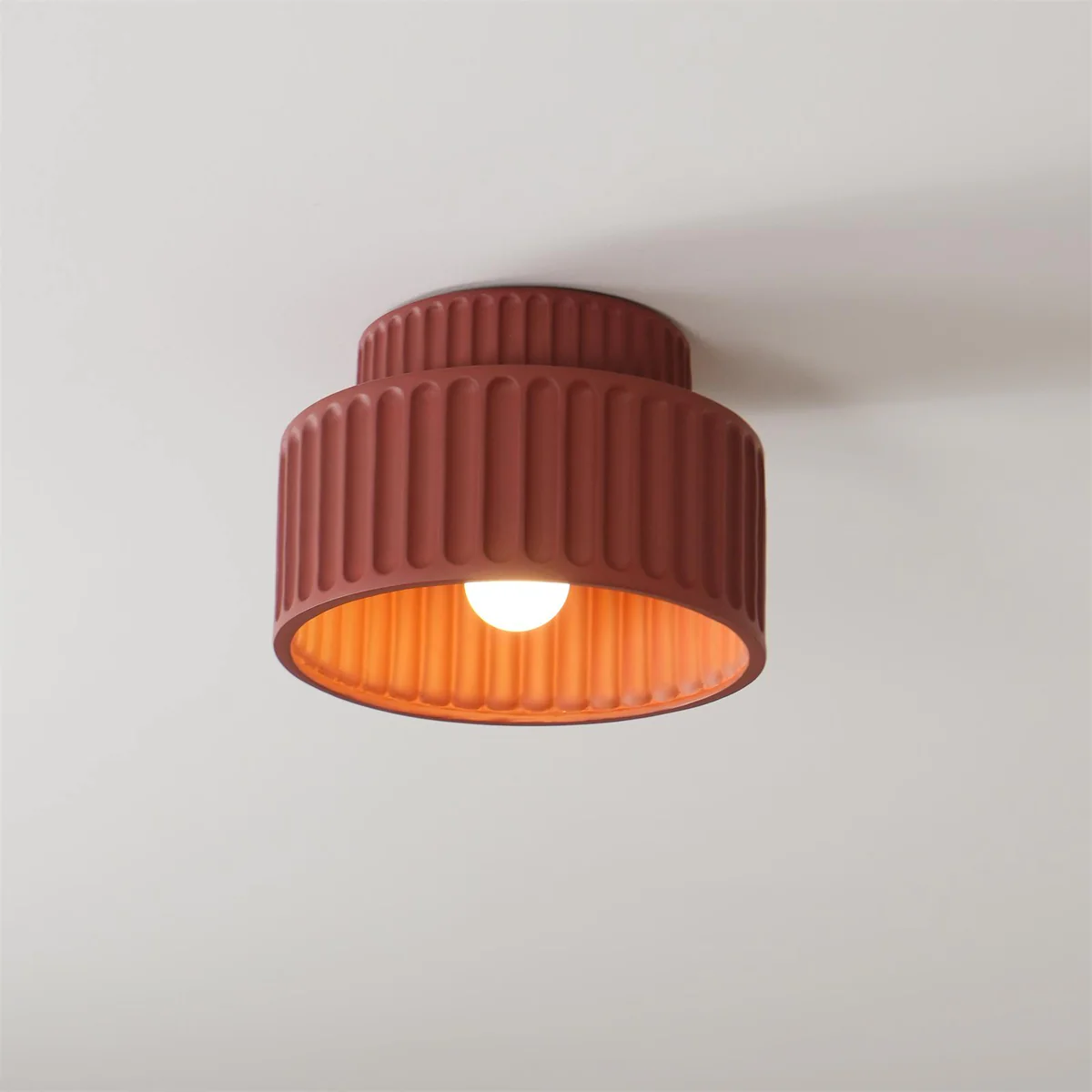 Hailie Modern Ceiling Lamp - Reddish Brown, ceiling light