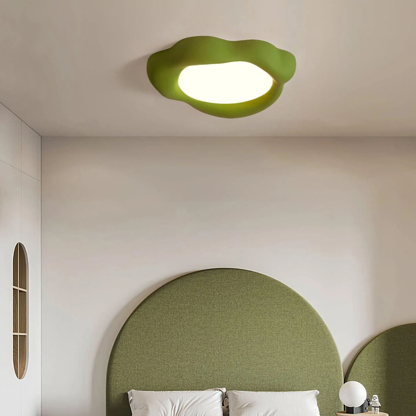 Quinn Modern Round Resin Acrylic Ceiling Light Living Room Dining Room