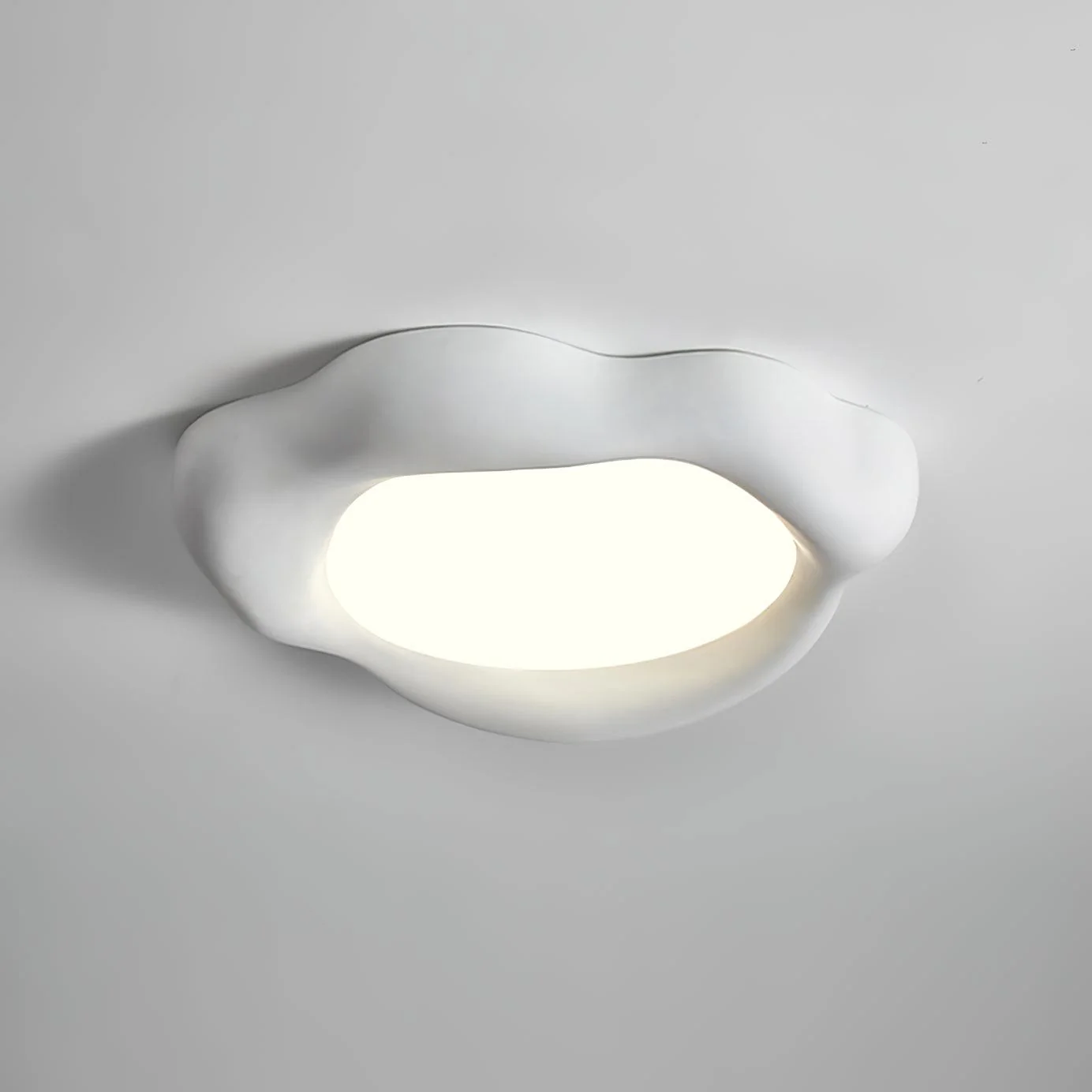 Quinn Timeless Round Resin Acrylic Ceiling Light Living Room Dining Room