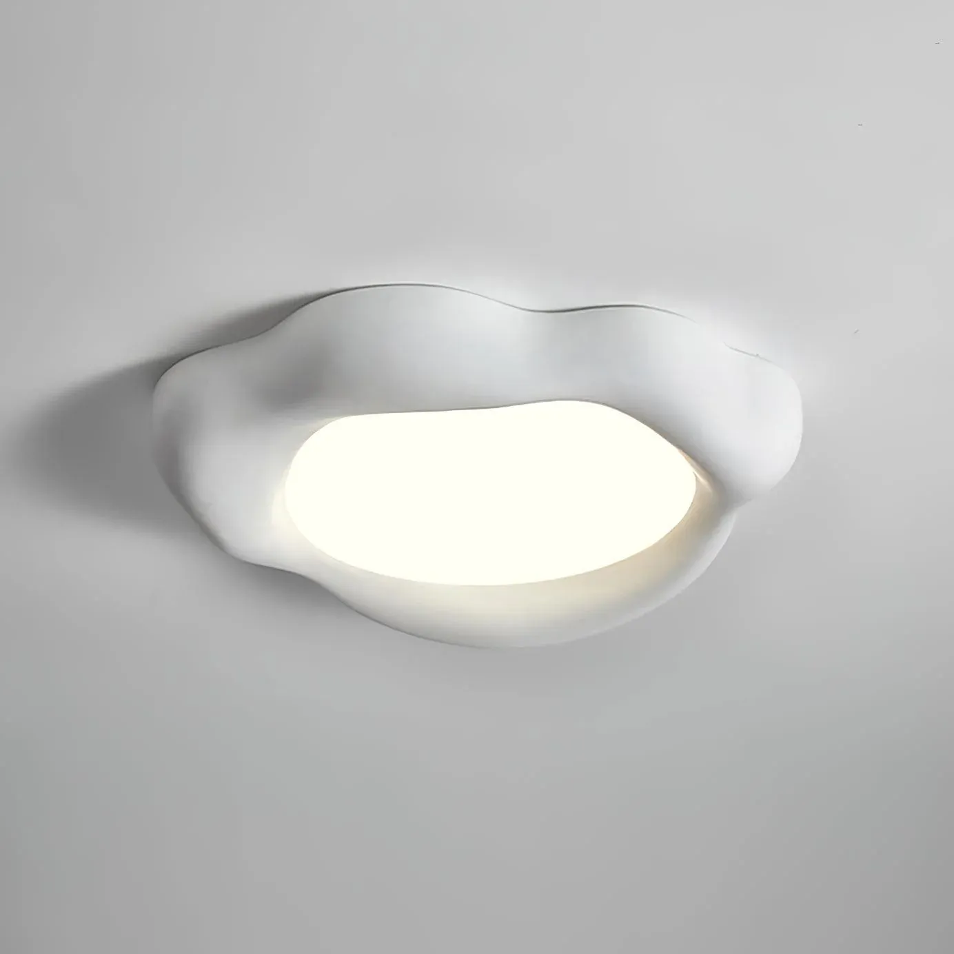 Quinn Timeless Round Resin Acrylic Ceiling Light Living Room Dining Room