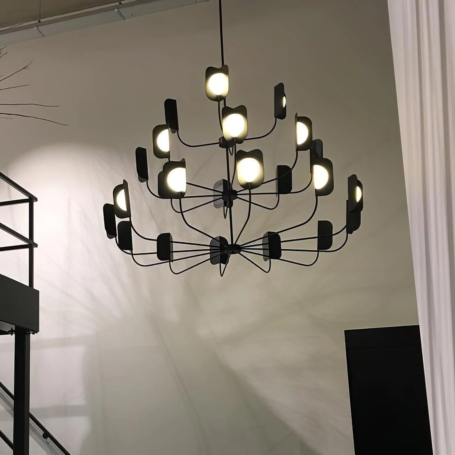 Valentina Gorgeous Metal Acrylic Chandelier Living Room Dining Room