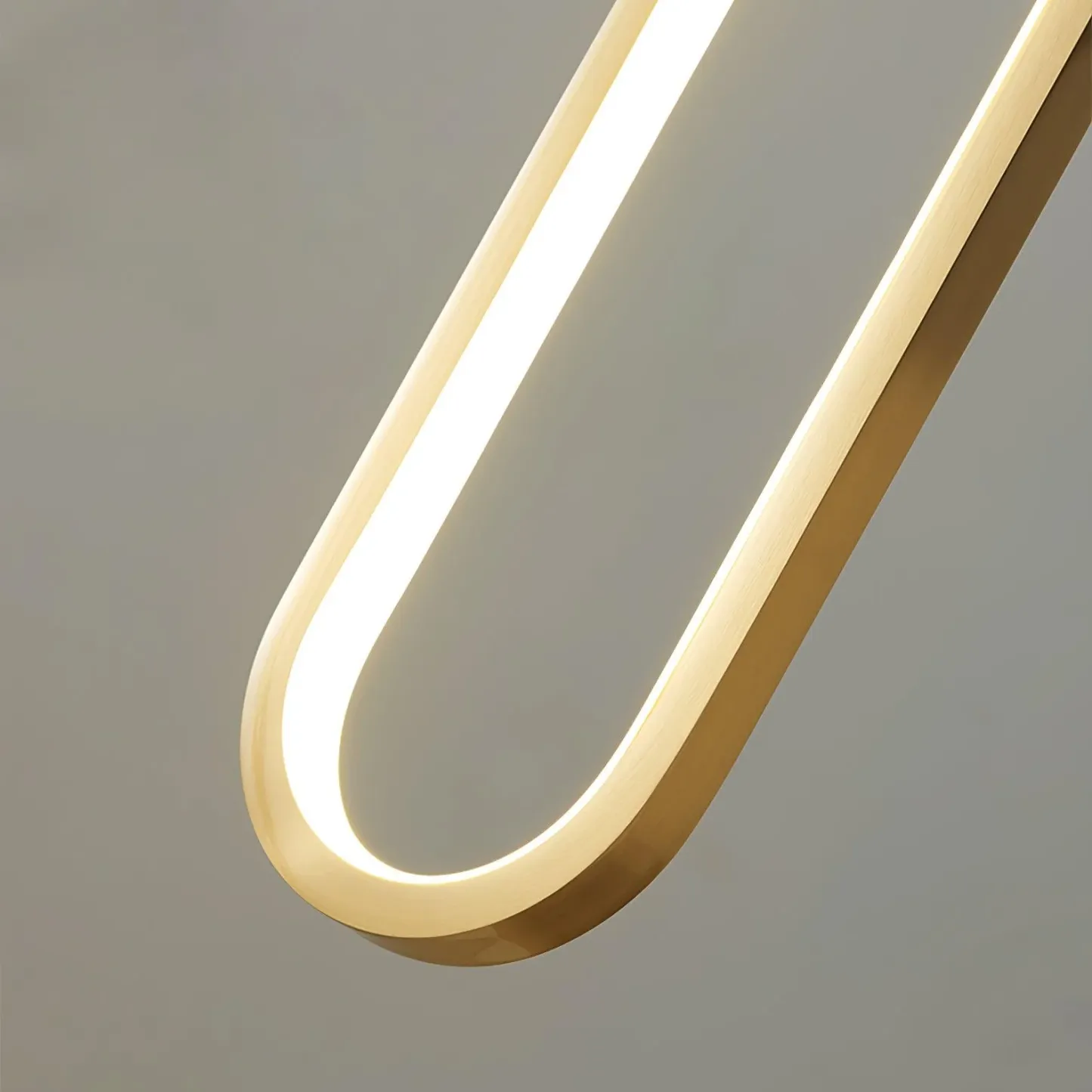Orr Ring Modern Metal Acrylic Brass Pendant Light Living Room Bedroom