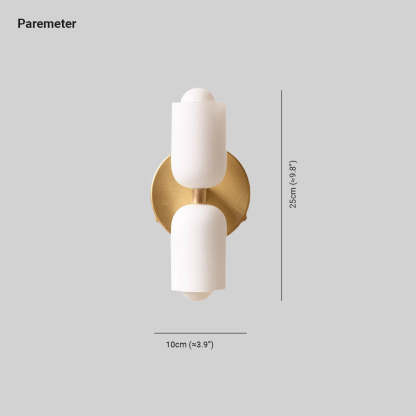 Morandi Modern LED Indoor Wall Lamp Gold Black Living Room Bedroom