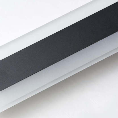 Edge Modern Outer Glow Linear Metal Outdoor Wall Light Dark Steel