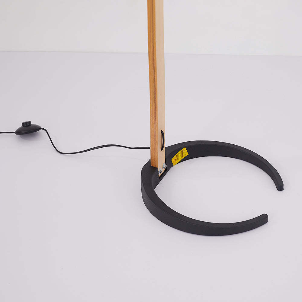 Ozawa Unique LED Floor Lamp, Wood/Metal, Living Room