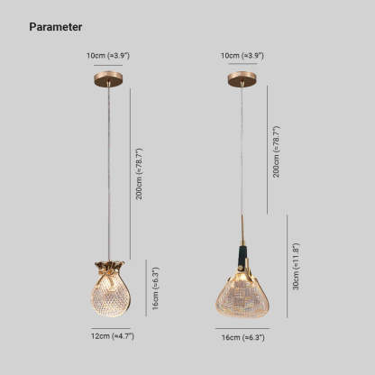 Hailie Postmodern Elegant Bedroom Pendant Light
