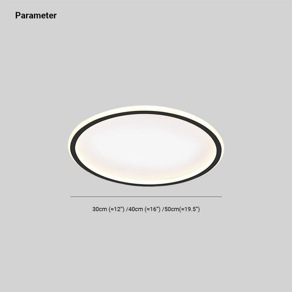 Quinn Flush Mount Ceiling Light Modern LED Round Hollow