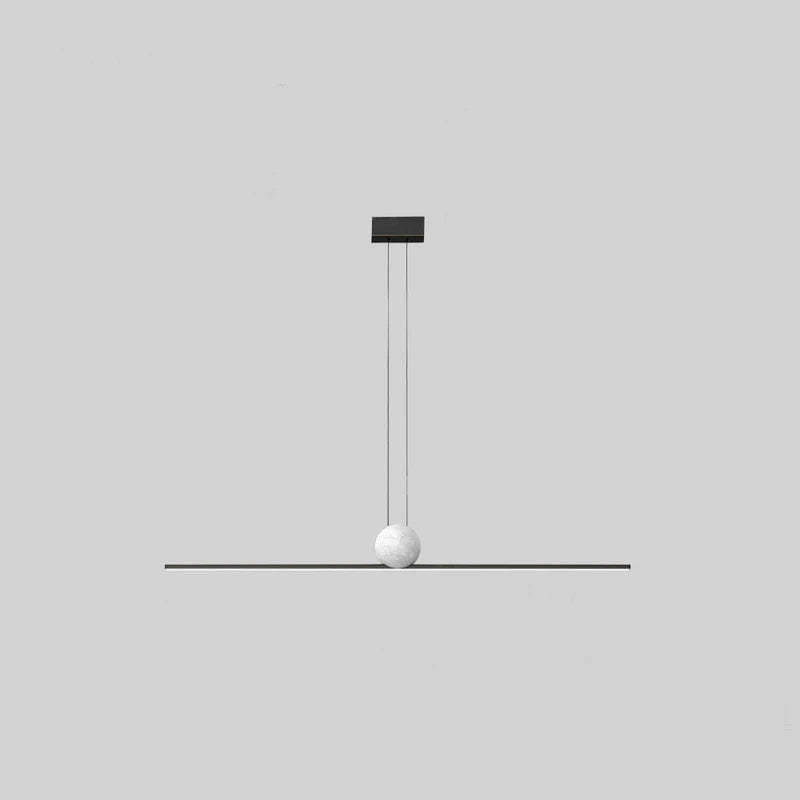 Edge Minimalist Linear Bubble Pendant Light