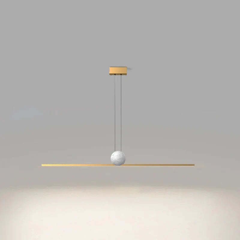 Edge Minimalist Linear Bubble Pendant Light