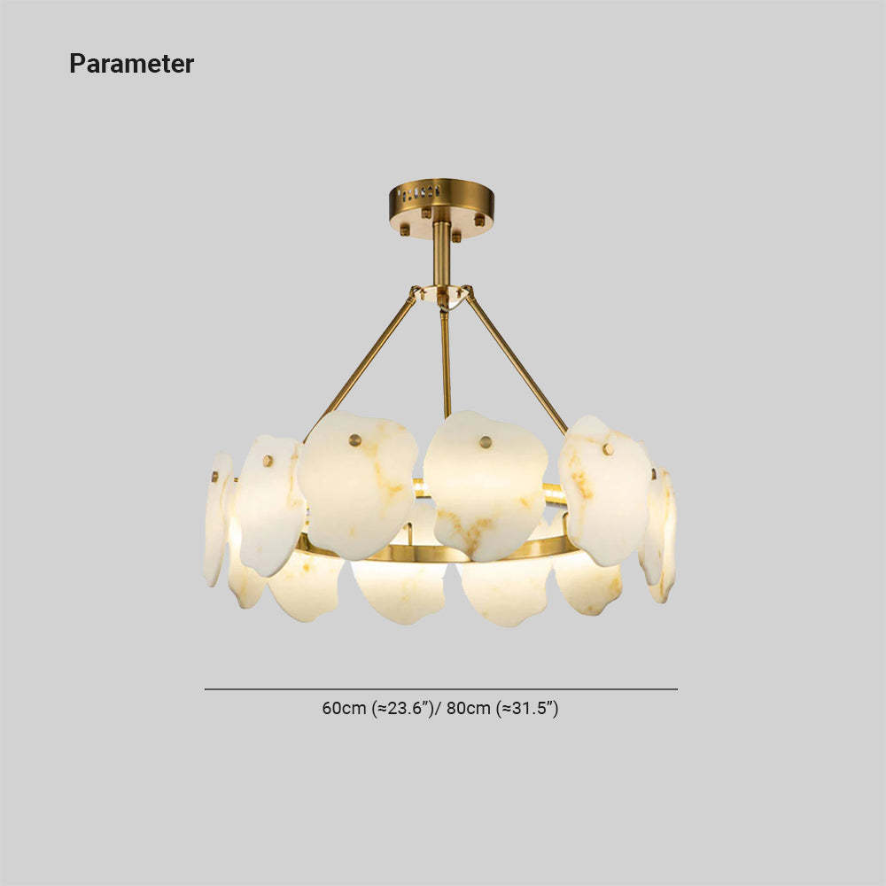 Marilyn Modern Marble Round Pendant Light Living Room