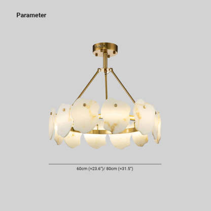 Marilyn Modern Marble Round Pendant Light Living Room