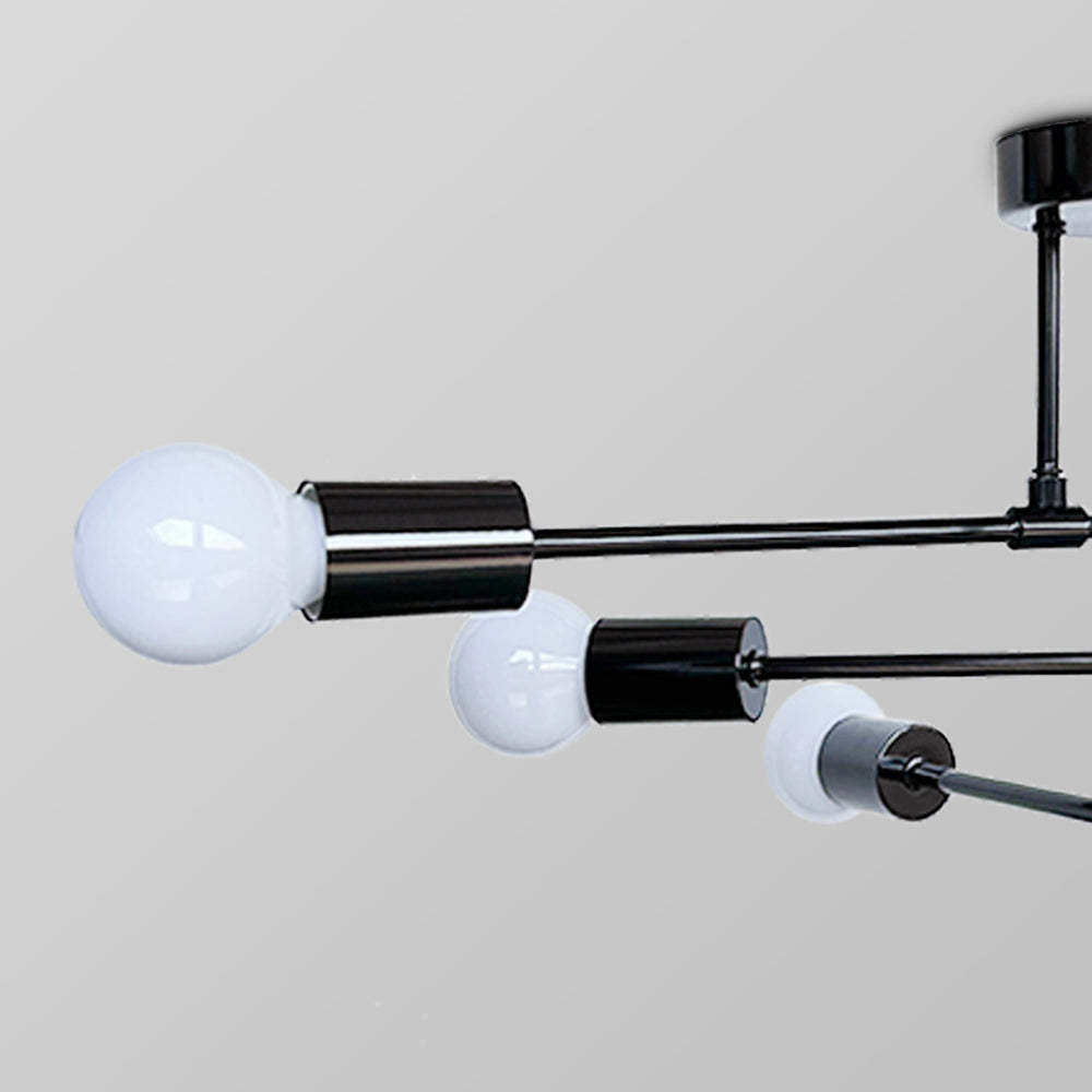 Valentina Modern Chandelier, Gold & Black